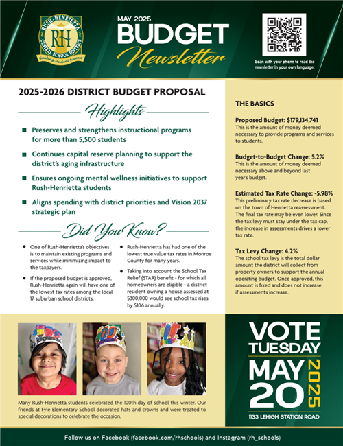  Budget Newsletter Cover